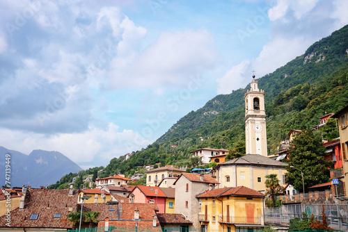 Fototapeta Naklejka Na Ścianę i Meble -  Beautiful view of small town at north part of Italy