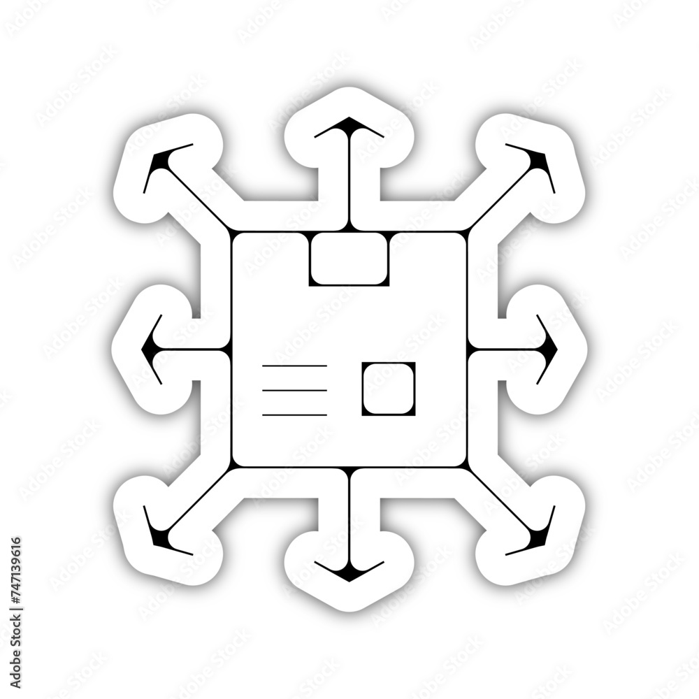 Icones symbole logo colis carton livrer direction fin relief Icones symbole logo colis carton livrer direction fin relief