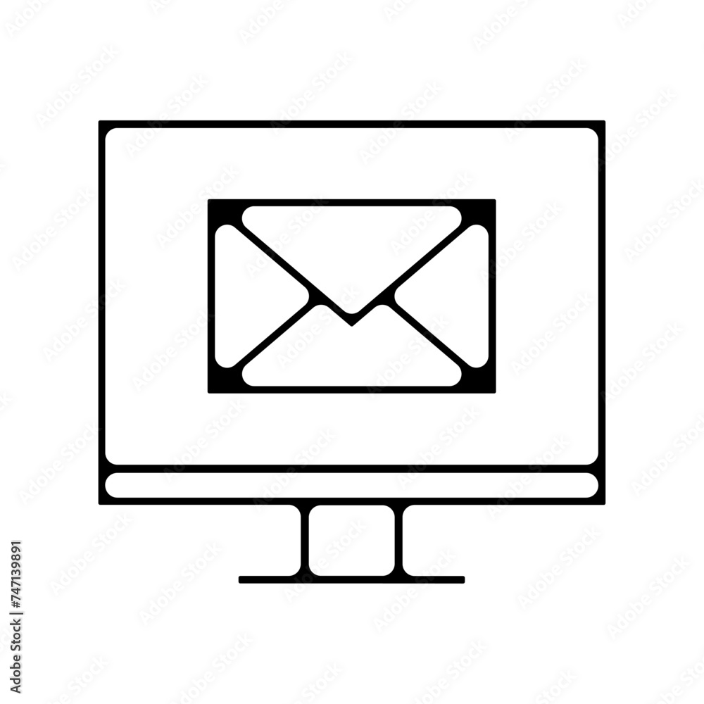 Icones symbole logo email ordinateur courrier epais Icones symbole logo email ordinateur courrier epais