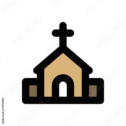 Icones symbole religieux culte eglise couleur gras