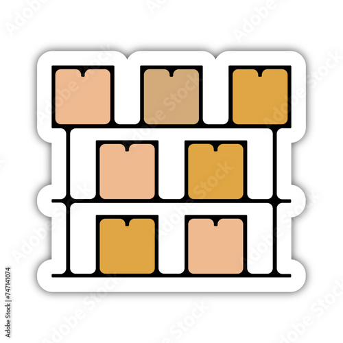 Pictogramme icône illustration entrepôt stockage 