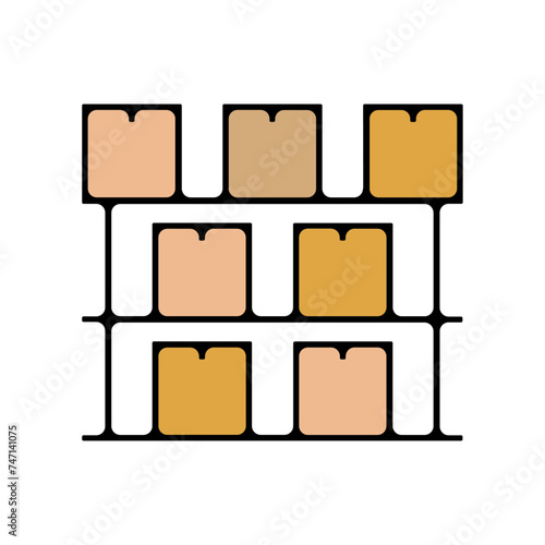 Pictogramme icône illustration entrepôt stockage 