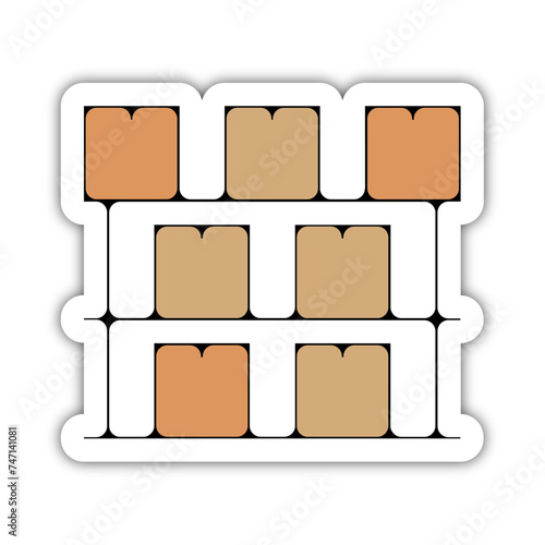 Pictogramme icône illustration entrepôt stockage 