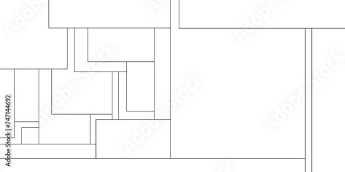 Geometric abstract striped modern Seamless pattern of black and white squares on a white background, Architectural civil engineering building design with geometric patterns, art industrial Design.