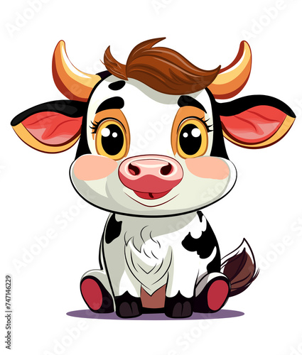 funny cartoon cow