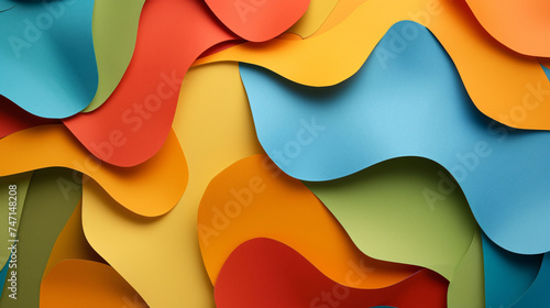 Background in paper style. Abstract colored background