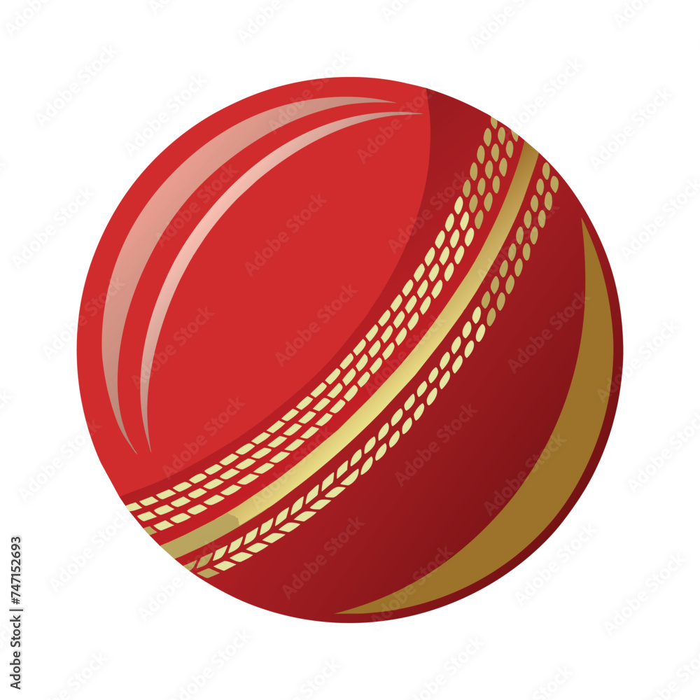 Isolated Cricket Ball Vector Illustration Isolated Cricket Ball Vector Illustration