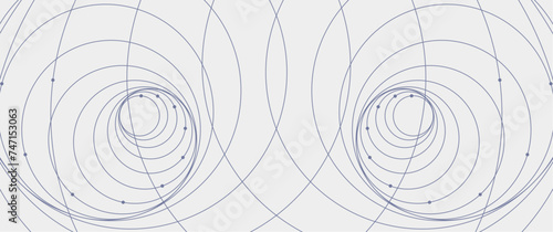 symmetric spiral swirl round wave element, golden ratio usage on geometric stroke pattern for background, element, illustration