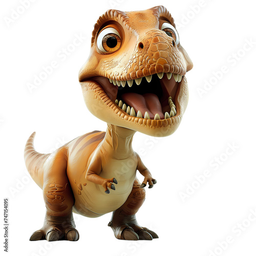 Cute Dino Cartoon Character © Deden