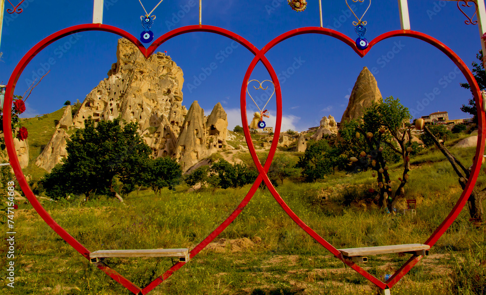 beautiful scene in urgup, goreme cappadocia in Turkey beautiful scene in urgup, goreme cappadocia in Turkey