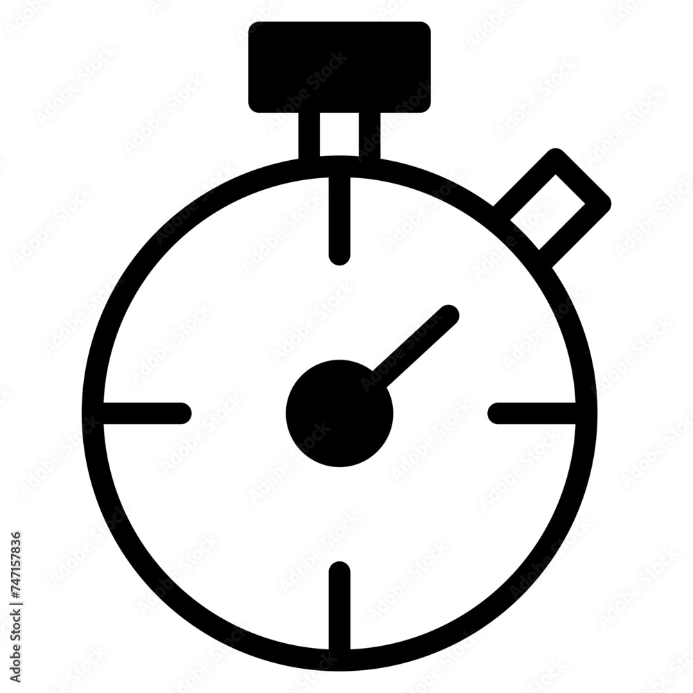 Stopwatch icons. Timer symbol. 