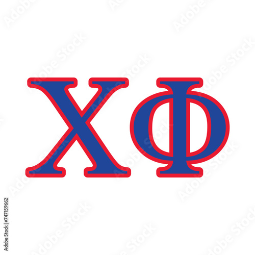 Chi Phi greek letter, ΧΦ greek letters, ΧΦ photo