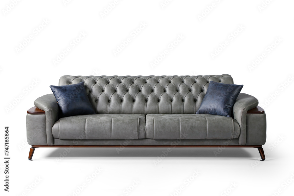 Modern comfortable furniture on white background . front view Modern comfortable furniture on white background . front view