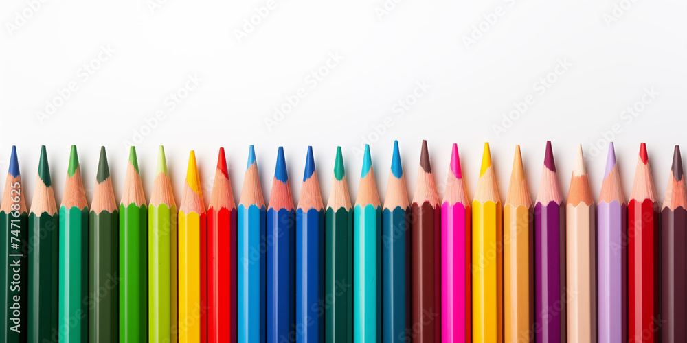 Back to school background. Home study, studentship. Education and knowledge. Colourful pencils. Autumn, September. Back to school background. Home study, studentship. Education and knowledge. Colourful pencils. Autumn, September.