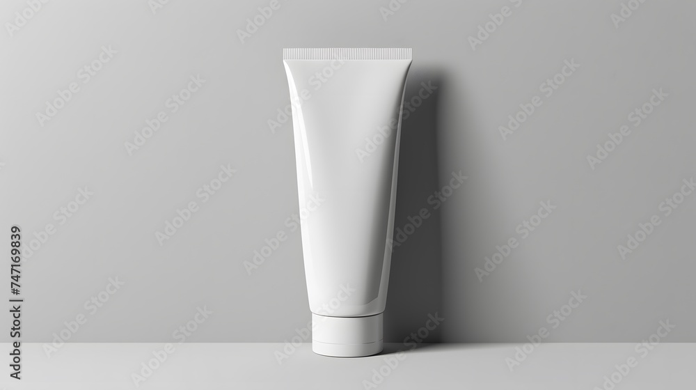 Minimalist Chic: Small White Tube Mockup for Beauty Branding Minimalist Chic: Small White Tube Mockup for Beauty Branding