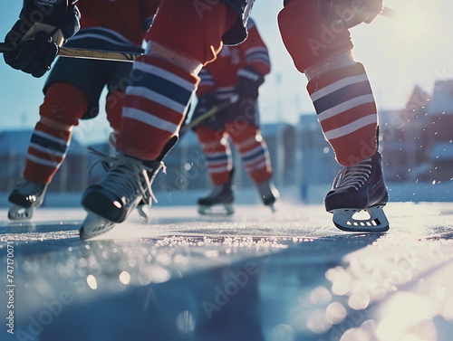 Ice Hockey Players in Action © pavlofox