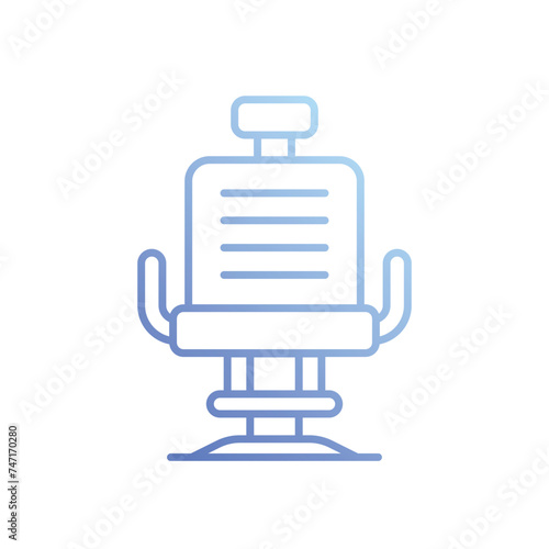 Barber Chair icon vector stock illustration