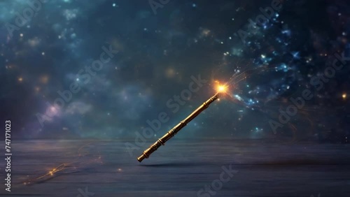 background with magic wand image, motion
