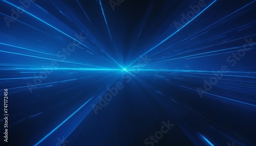 abstract blue background with rays with acceleration effect