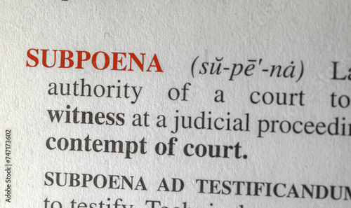 subpoena 