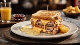 Delicious Monte Cristo Ham and Cheese Sandwich