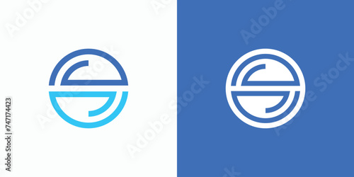 Vector logo design illustration of circular lines of hands twisting to form the letter S in a modern, simple, clean abstract style.