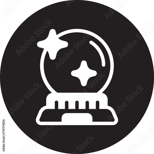 magic ball glyph icon