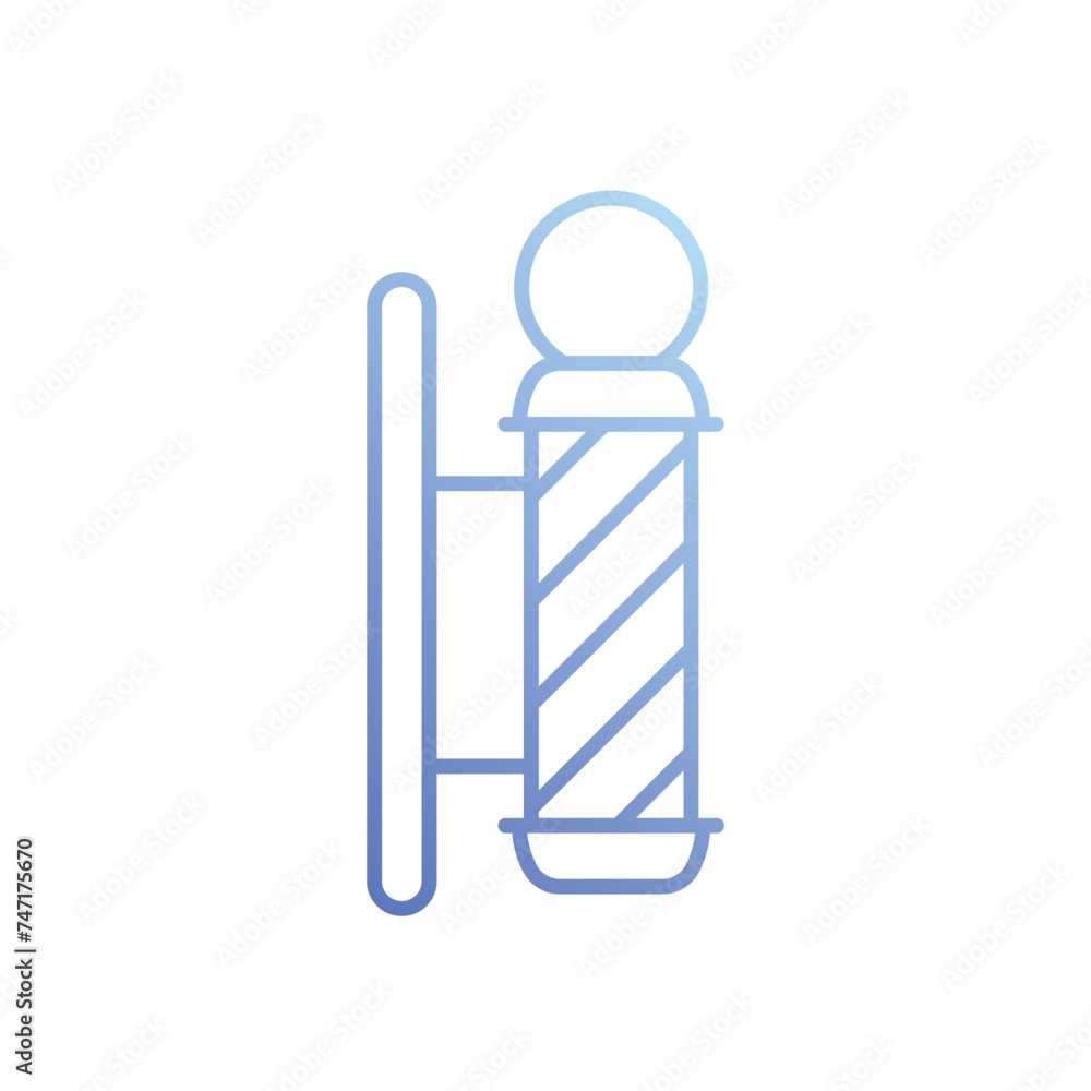 Barber Pole icon vector stock illustration Barber Pole icon vector stock illustration