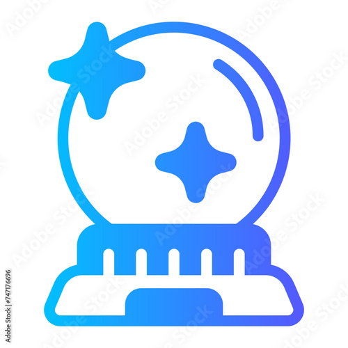 magic ball gradient icon