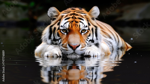 Endangered Species: Illustrate the beauty and vulnerability of endangered animals, tiger