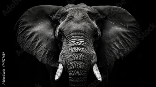 Endangered Species: Illustrate the beauty and vulnerability of endangered animals, elephant © Graphic Master