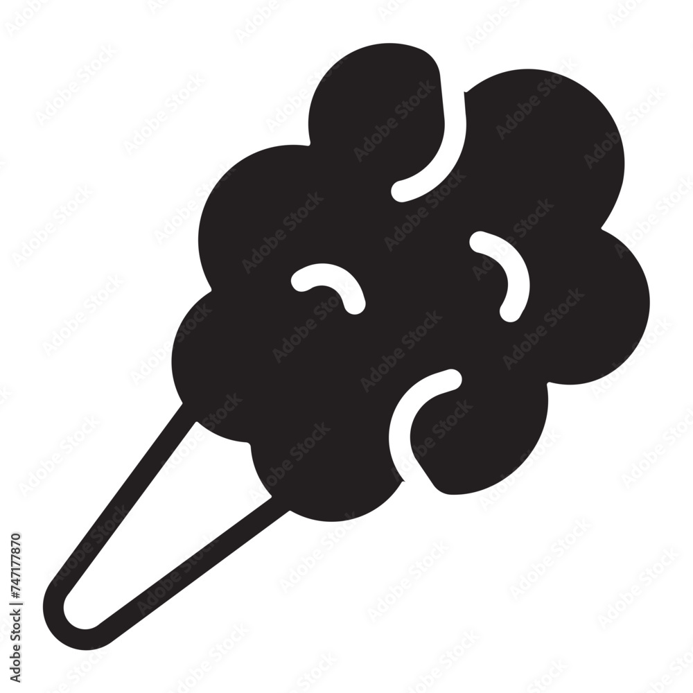 cotton candy glyph icon cotton candy glyph icon