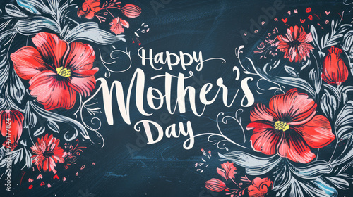 Happy Mother's Day, Highlight sentimental quotes or memories in calligraphy-style lettering 