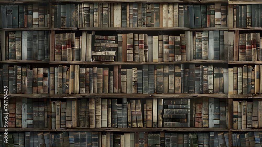 White wooden bookcase filled with books Zoom Virtual Background. Generative Ai
White wooden bookcase filled with books Zoom Virtual Background. Generative Ai