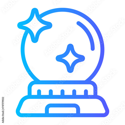 magic ball gradient icon