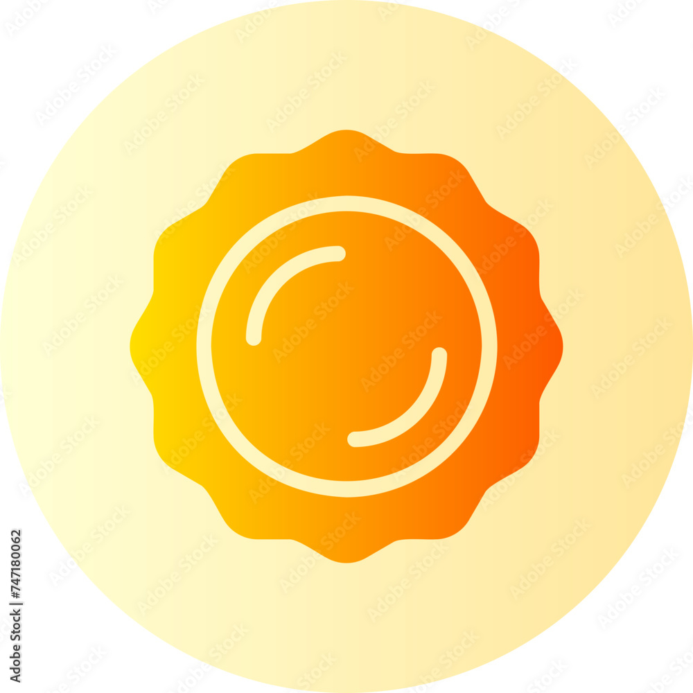 Obraz premium sun gradient icon
