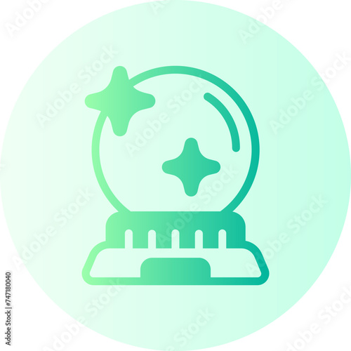 magic ball gradient icon