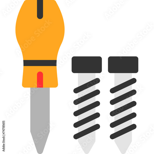 Screwdriver and Bolt Icon