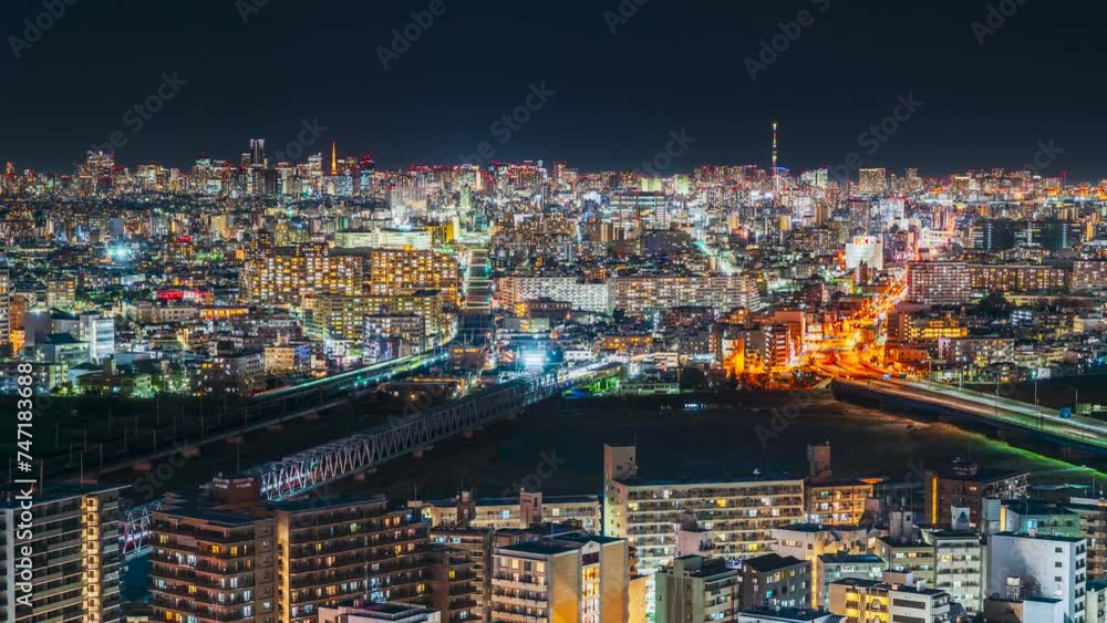 【東京都市夜景】東京と川崎を行き交う鉄道や車の光跡 タイムラプス ズームイン
Tokyo city night view. Light trail of railways and cars traveling between Tokyo and Kawasaki city - Japan - Timelapse video - zoom in 【東京都市夜景】東京と川崎を行き交う鉄道や車の光跡 タイムラプス ズームイン
Tokyo city night view. Light trail of railways and cars traveling between Tokyo and Kawasaki city - Japan - Timelapse video - zoom in