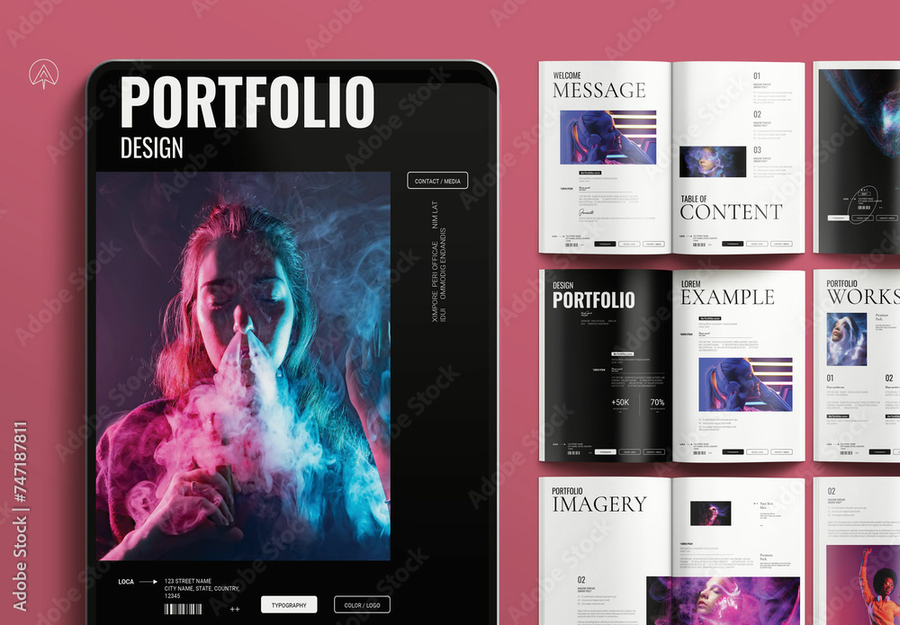 Portfolio Magazine Template Stock Template | Adobe Stock