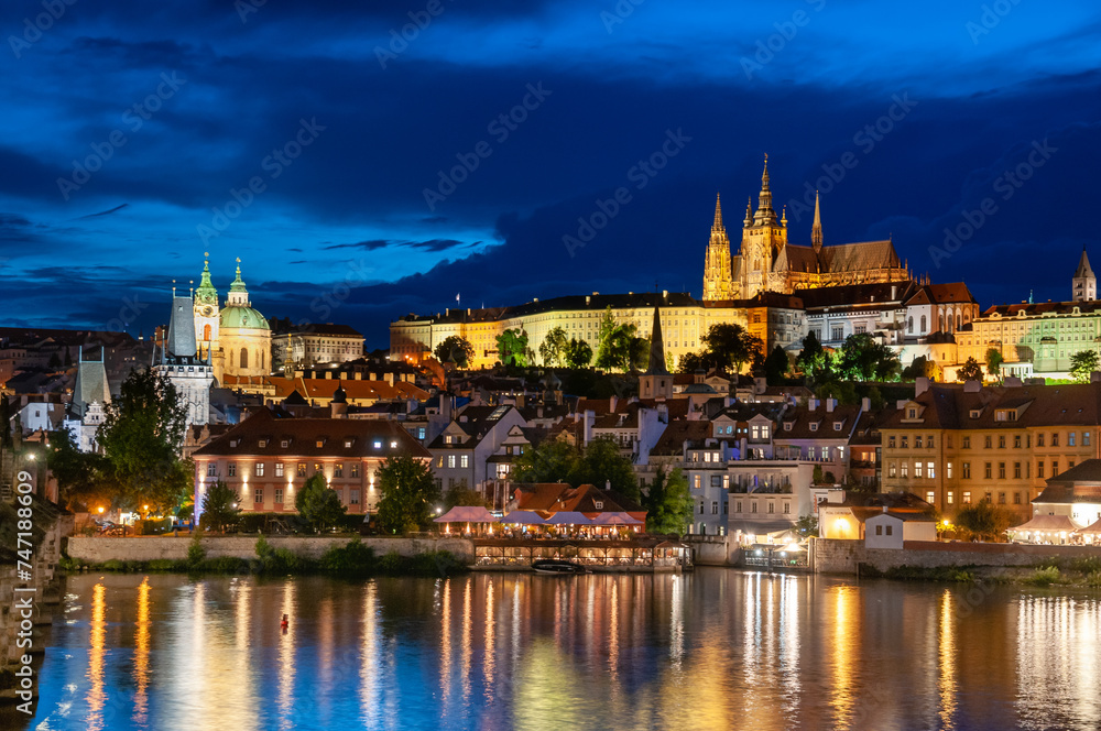 View of Prague castle and old town in Prague, Czech Republic View of Prague castle and old town in Prague, Czech Republic