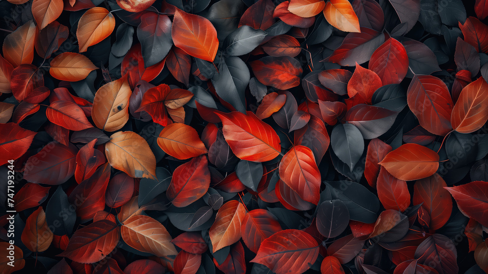 Enchanting Autumn Leaves Background. Nature's Palette in Fall Splendor Generative AI Enchanting Autumn Leaves Background. Nature's Palette in Fall Splendor Generative AI