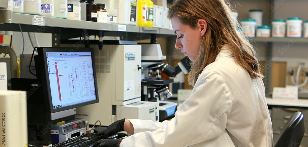 scientist working in laboratory scientist working in laboratory