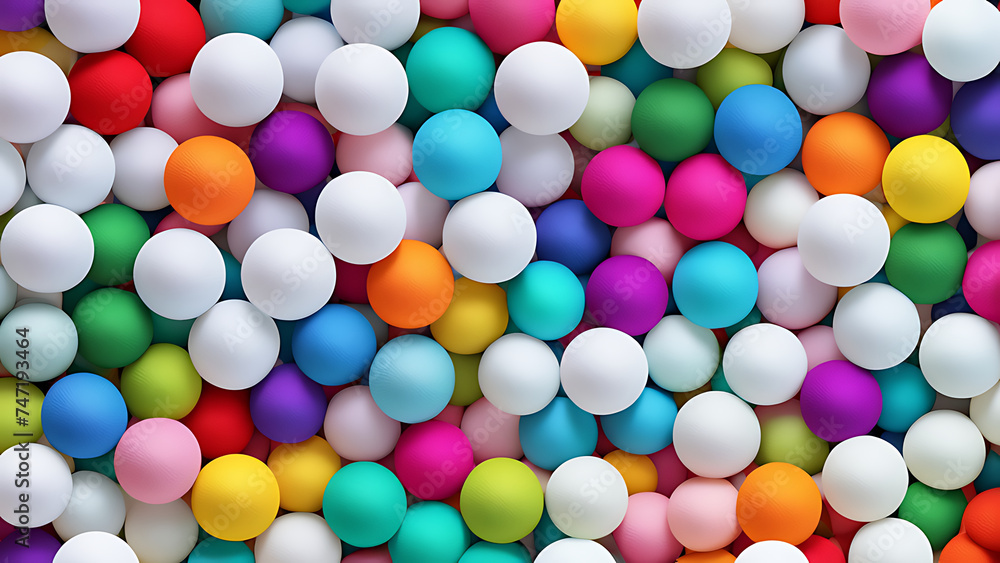 multicolored background with balls multicolored background with balls