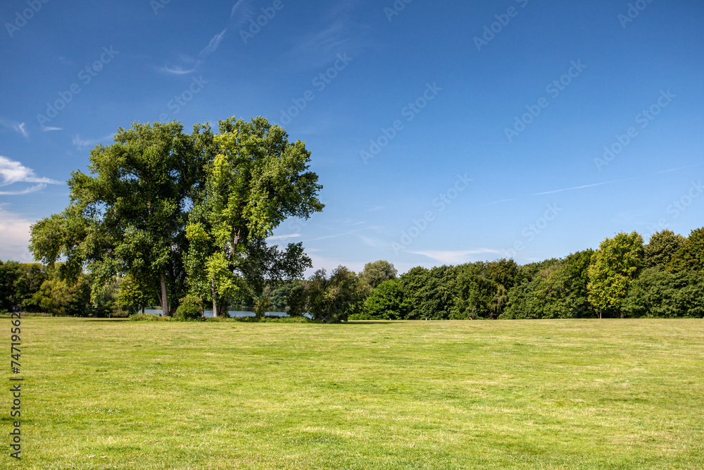 Park of Lake Oejendorf in Hamburg Park of Lake Oejendorf in Hamburg
