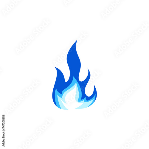 Blue Flame Illustration