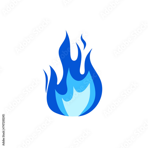 Blue Flame Illustration