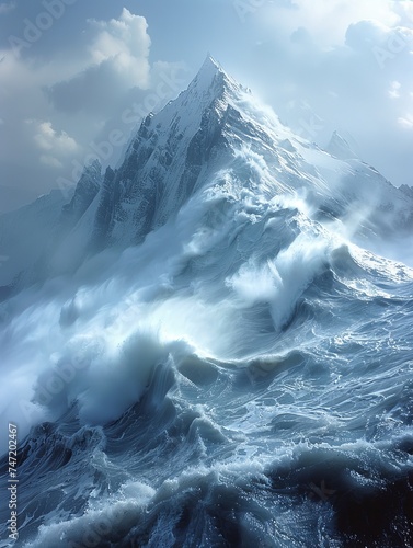 Massive Mountain Rising From Ocean Depths