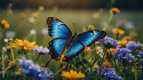 butterfly on a flower © Shafiq
