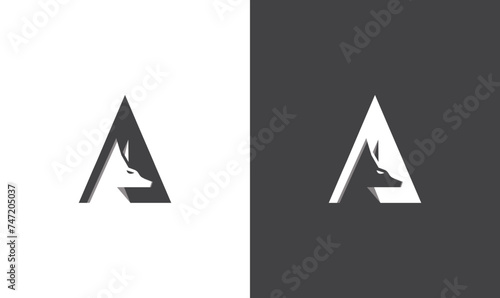 Anubis logo With Letter A, Anubis Logo, Logo Design
